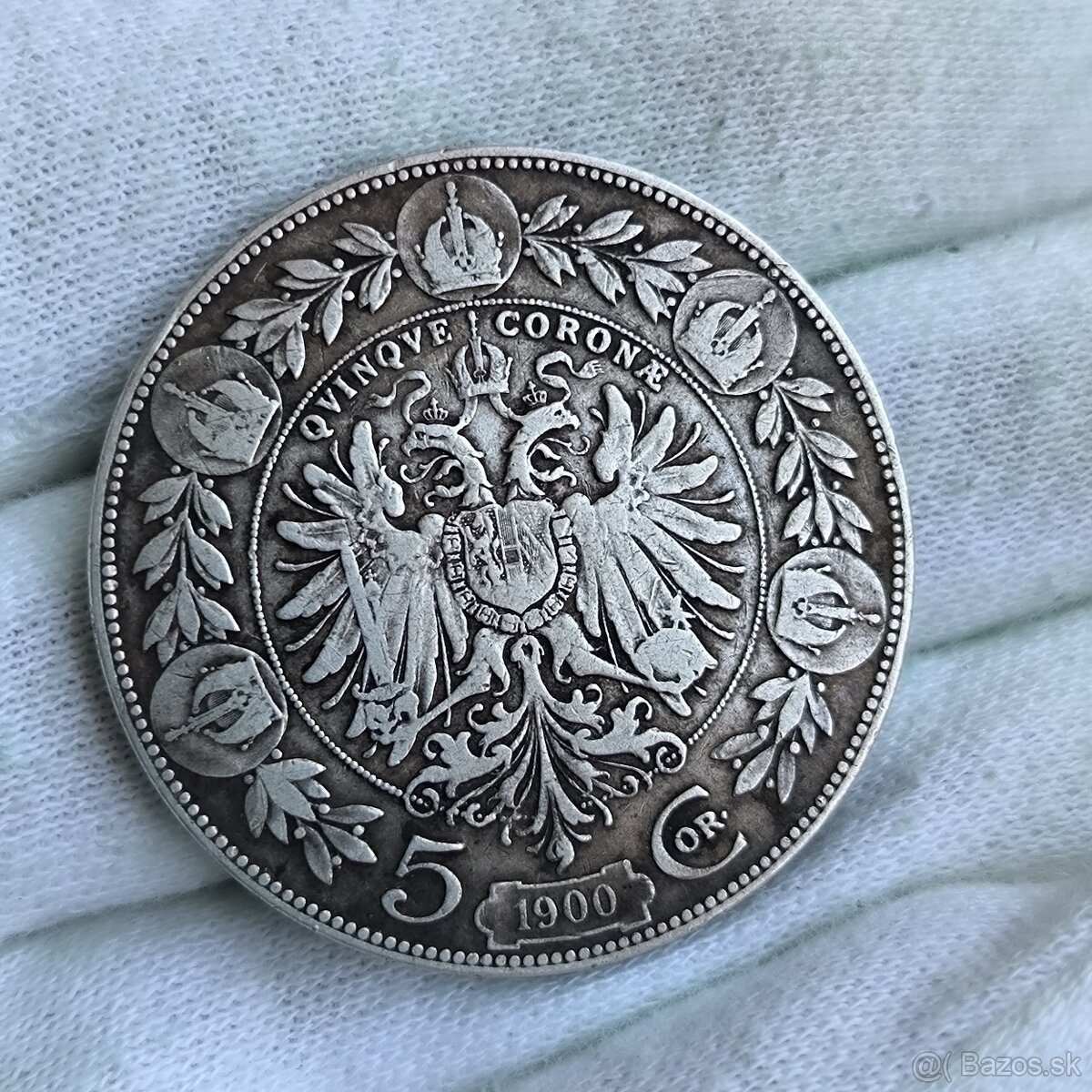 5 korun 1900 - Rakusko - Uhorsko - striebro