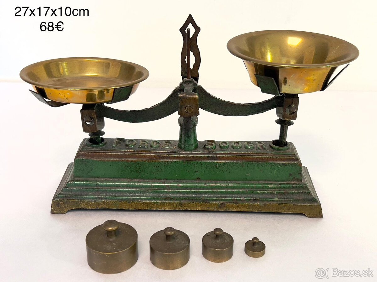Starozitna kuchynska váha Force
