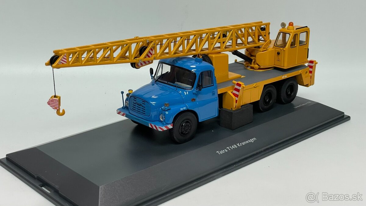 Schuco - Tatra T148 autožeriav modro/žltý - 1:43