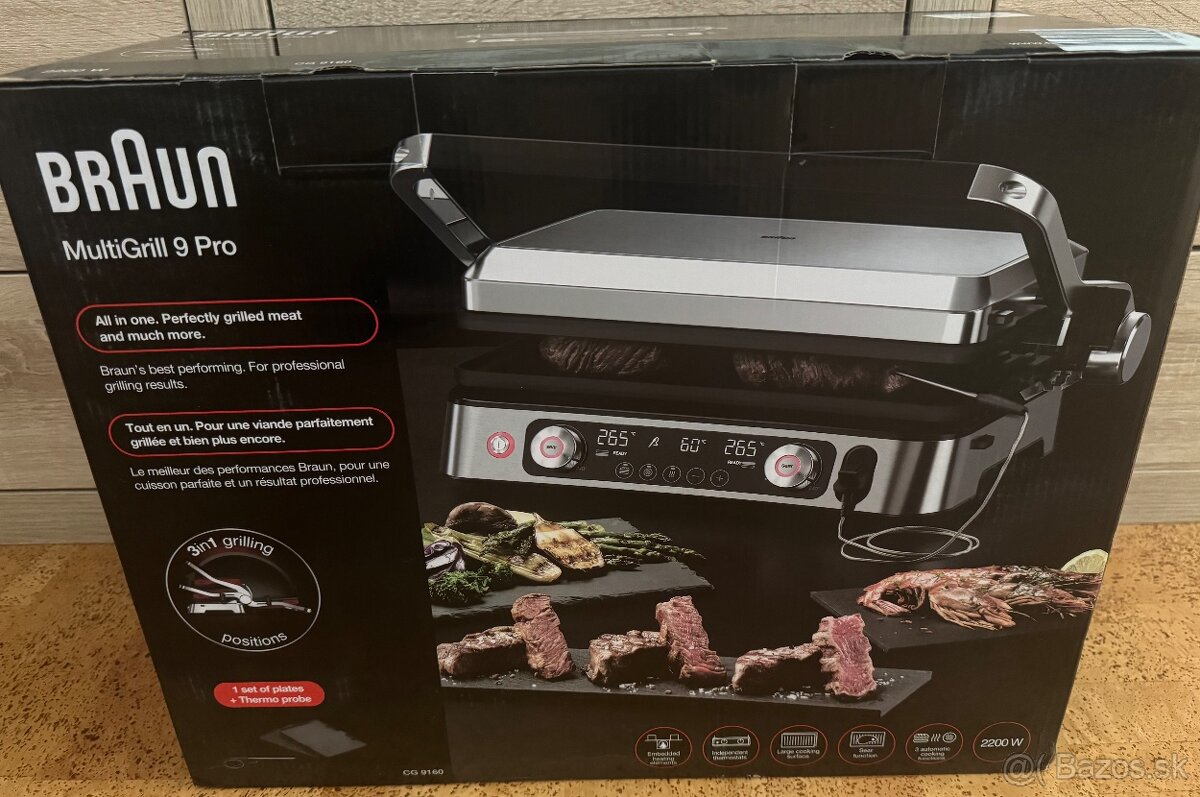 Braun MultiGril 9 Pro kontaktný gril CG9160