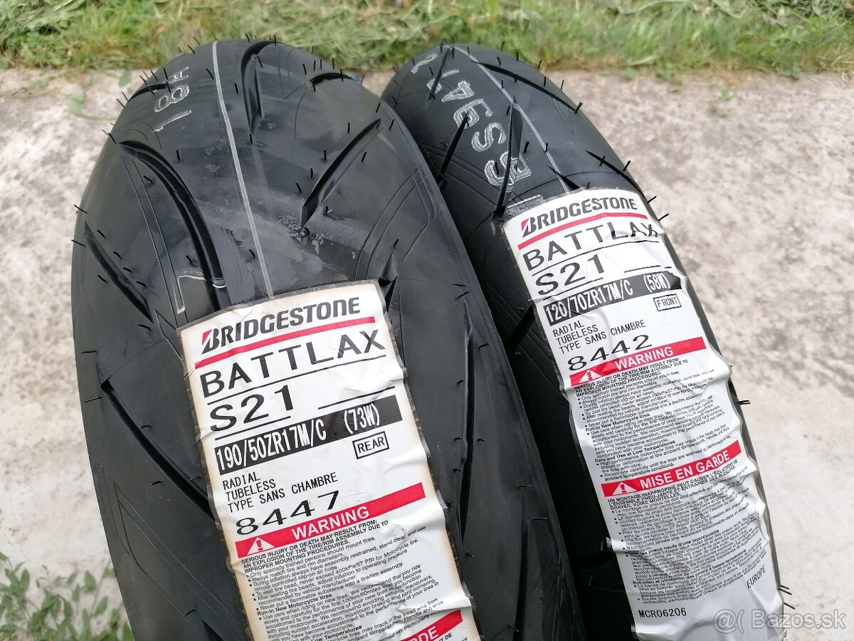 BRIDGESTONE S21 Hypersport 120/70zr17 + 190/50zr17
