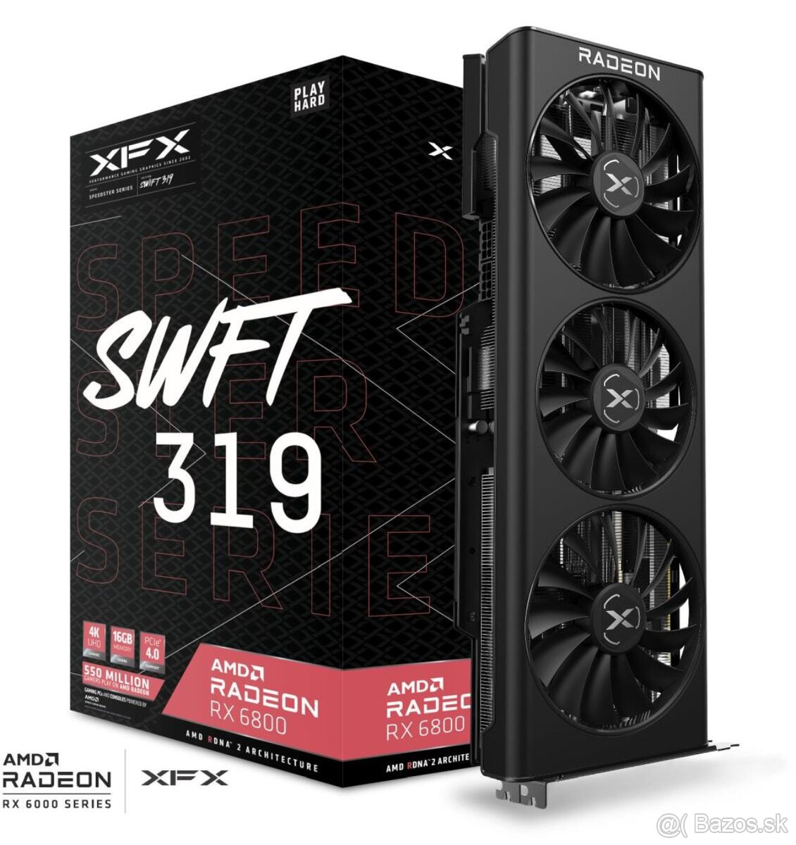 Predám herný počítač - RX 6800, Ryzen 5700X3D, 16 GB RAM
