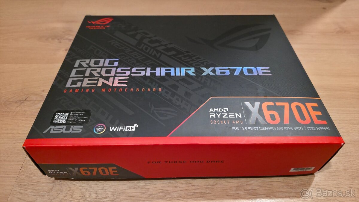 mATX ROG Crosshair X670E Gene, záruka v alza.sk 2 mesiace