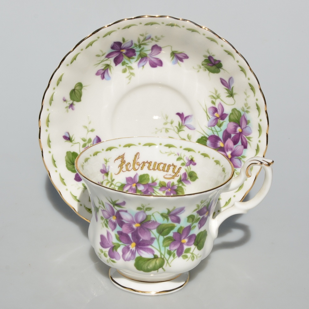 predané Royal Albert Porcelánový dvojset - Fialky