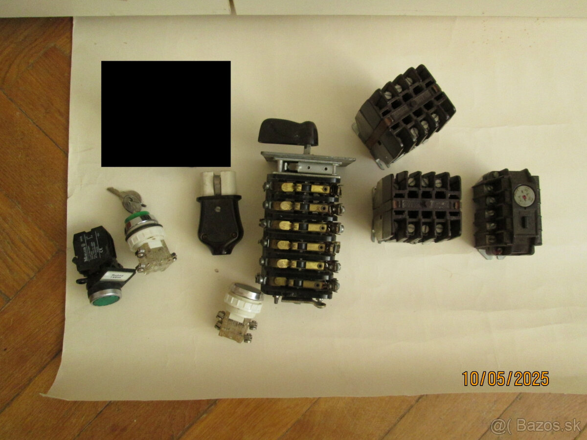 Predám prepinače, stykač, ochranu