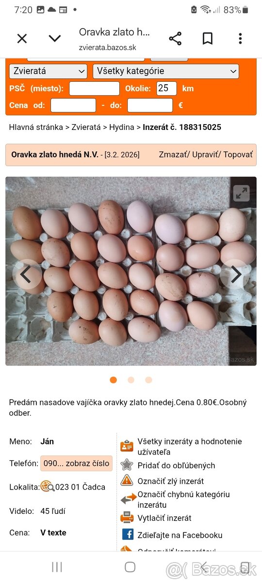 Oravka zlato hnedá N.V.