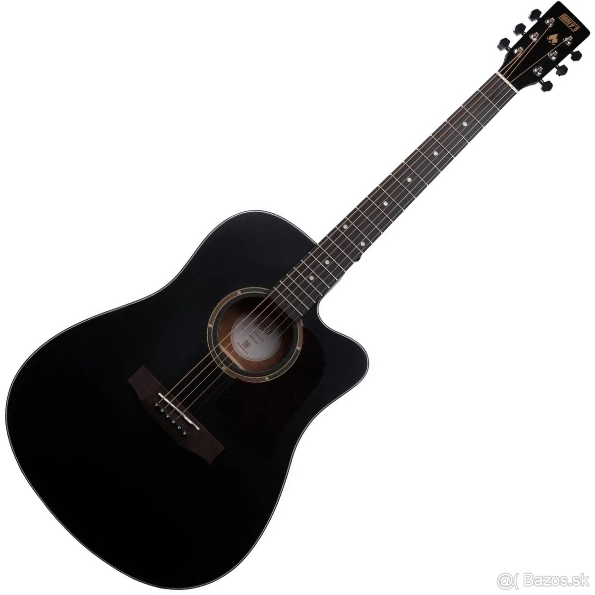 Akustická gitara HENRIS HEB 101 BLACK