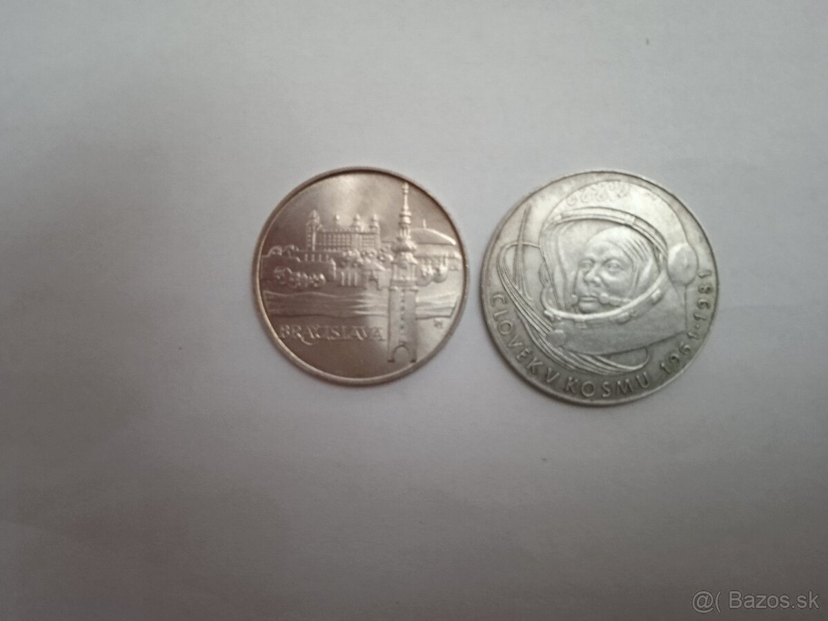 Československé pamätné mince - 2 ks