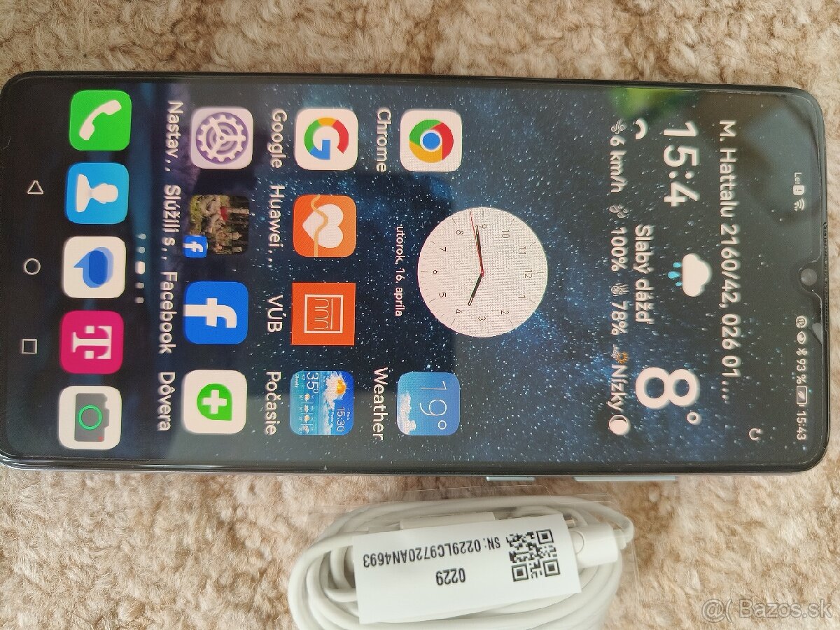 Huawei P30, 6 GB/128 GB.