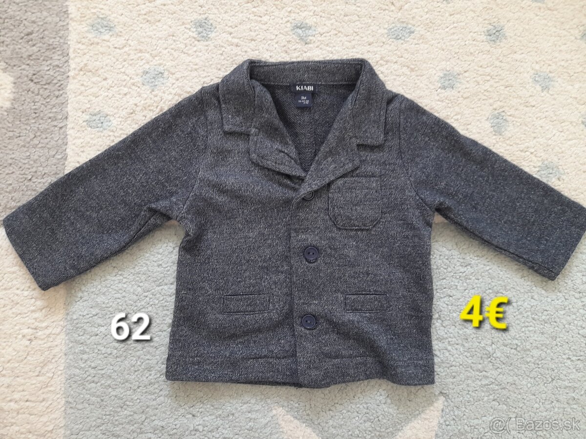 Chlapcenske sako a vesta 140, 98, 92, 62, 74, 80