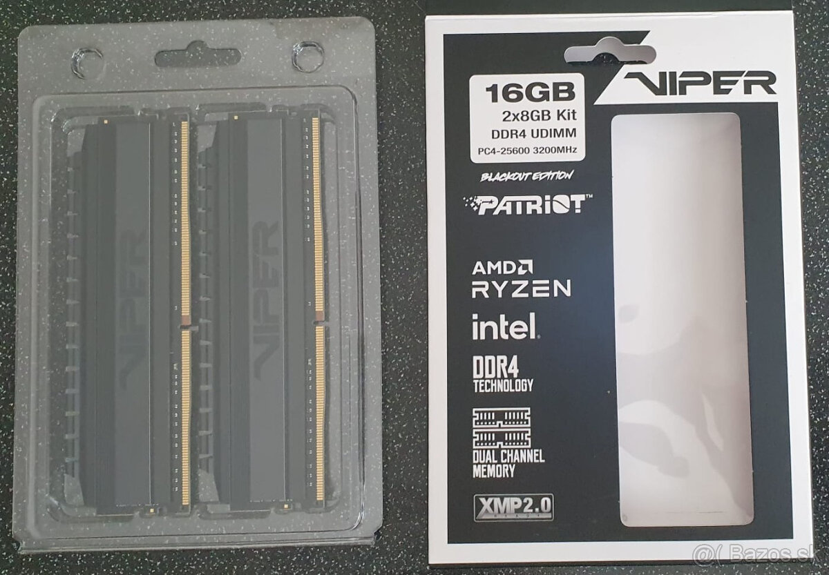 PATRIOT Viper 4 Blackout Series 16GB KIT DDR4 3200MHz CL16