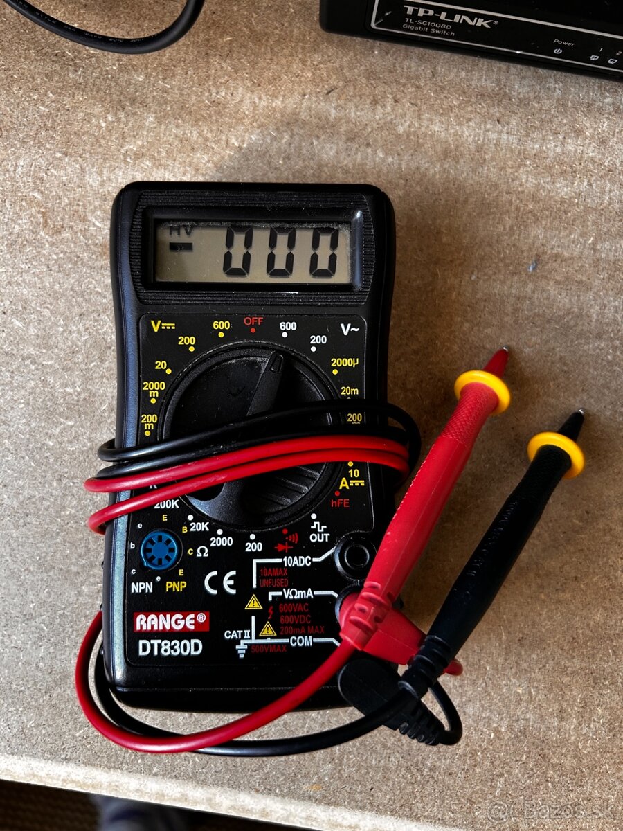 Digitálny multimeter DT830D – plne funkčný