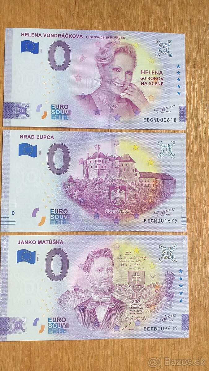 0 euro bankovka, 0 euro souvenir, 0€ bankovka 8