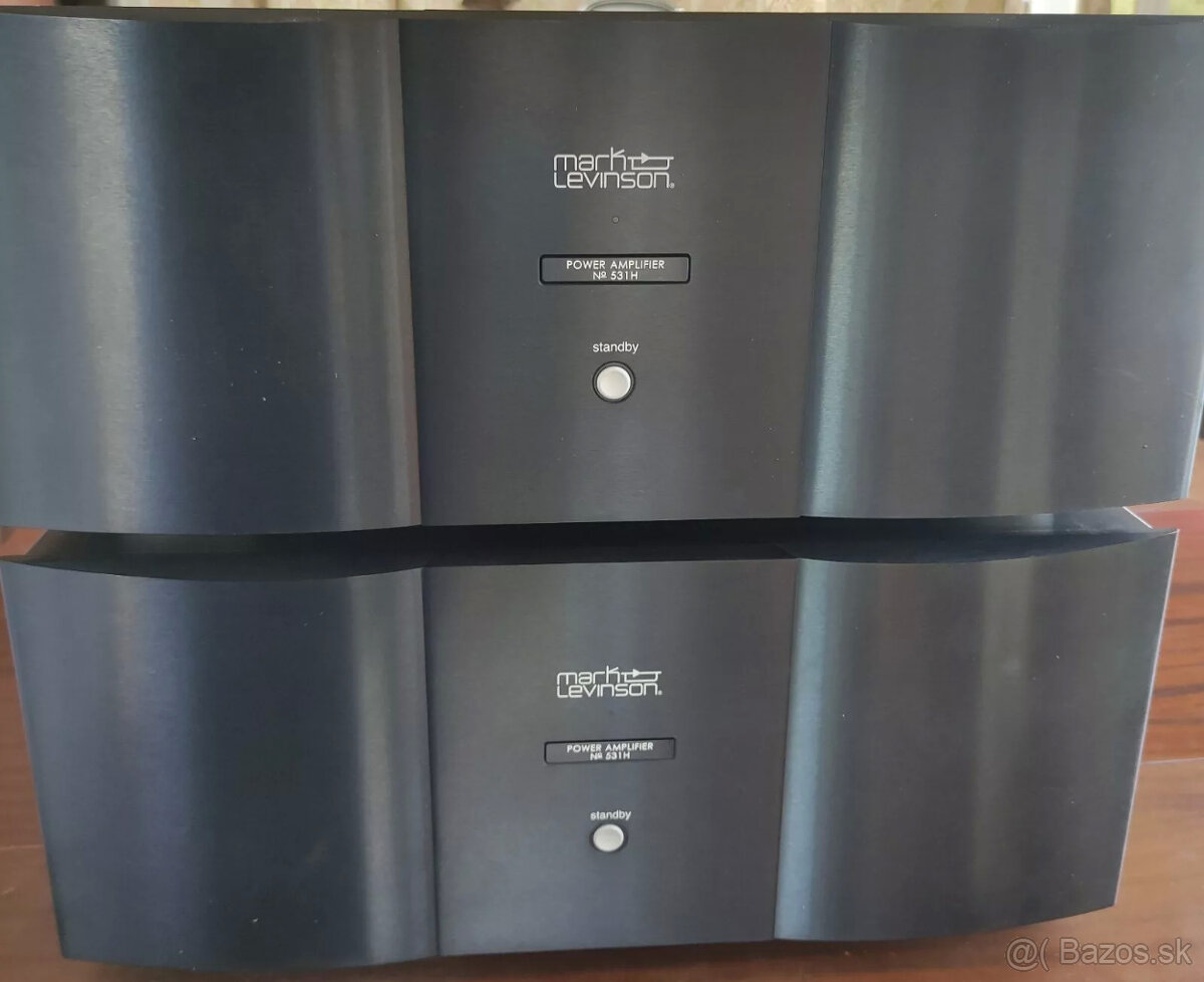 Dvojica monoblokových zosilňovačov Mark Levinson 531H