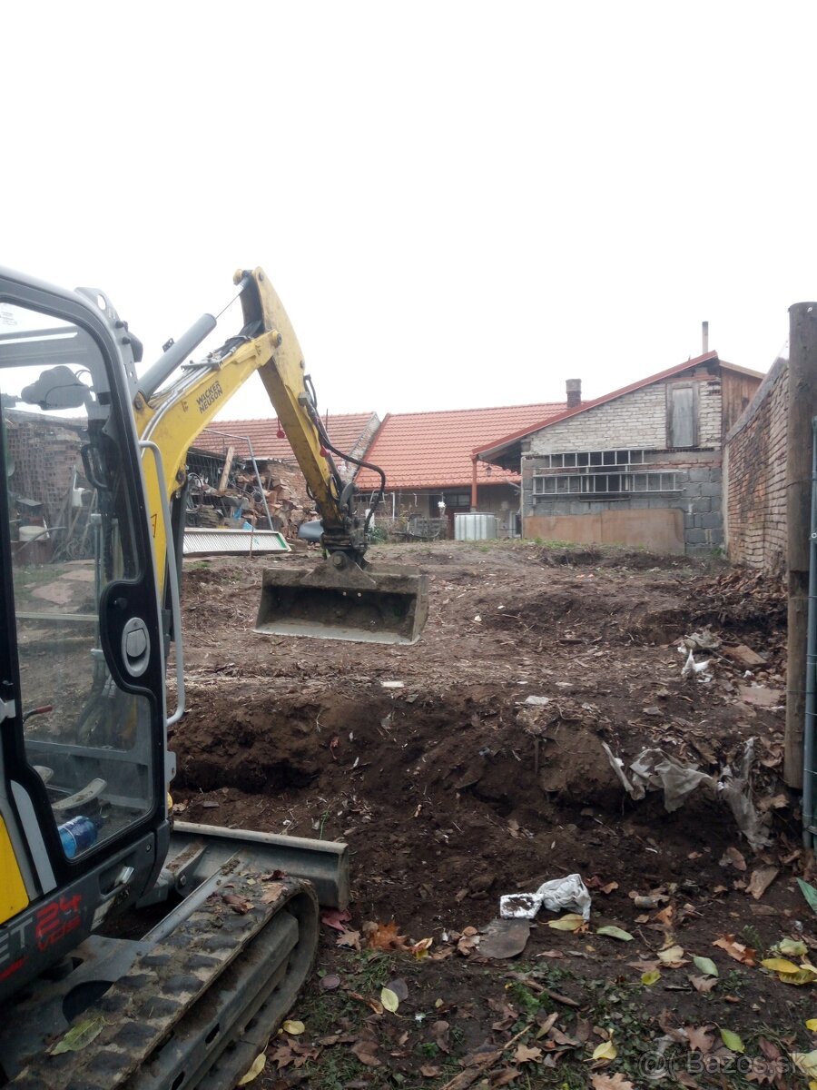 Zemné/výkopové, stavebné práce, preprava materialu
