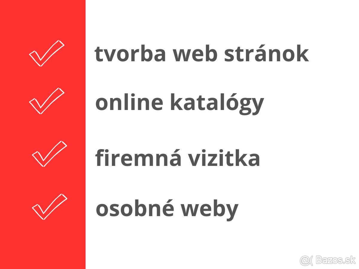 Tvorba WEB stránok pre firmy, szčo