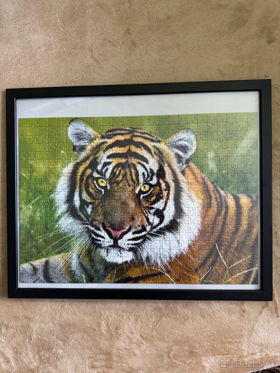 Obraz puzzle zaramovany