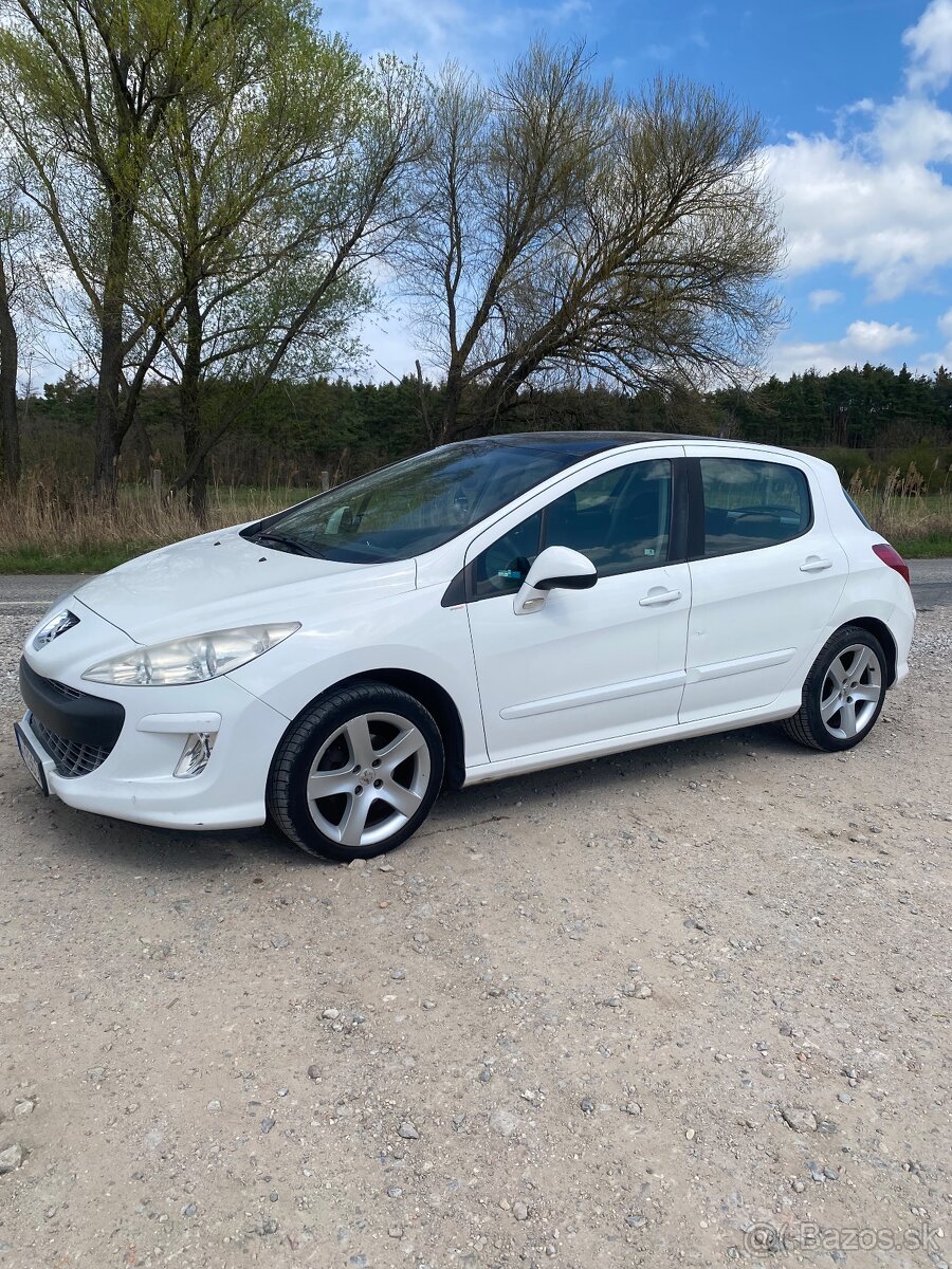 Predám Peugeot 308 1,6 benzín 88kw, 296996km rv 12/2008