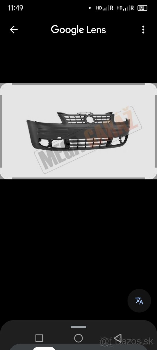 Predný nárazník Volkswagen Caddy