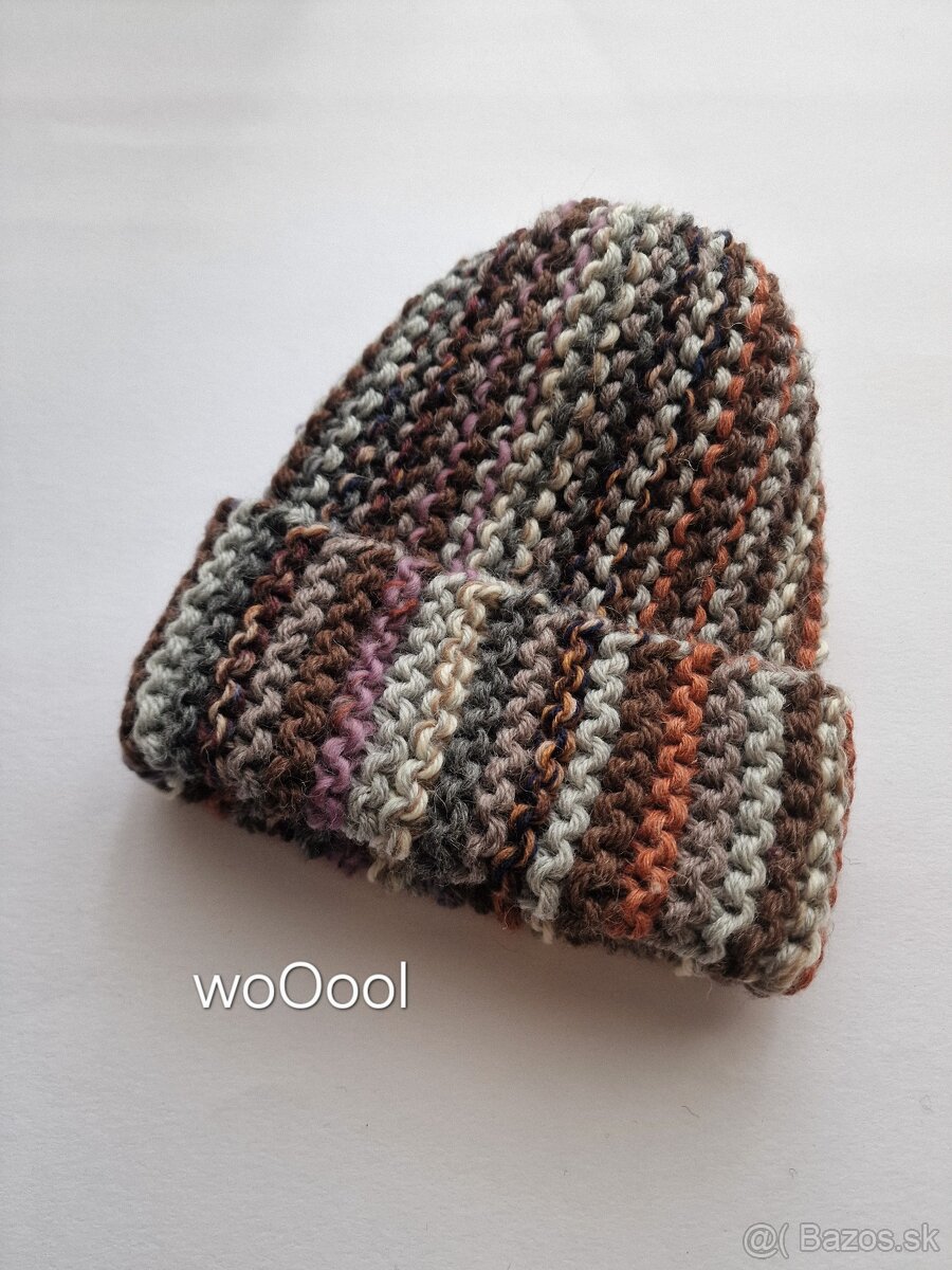 SET vlnených čiapok STRIPS