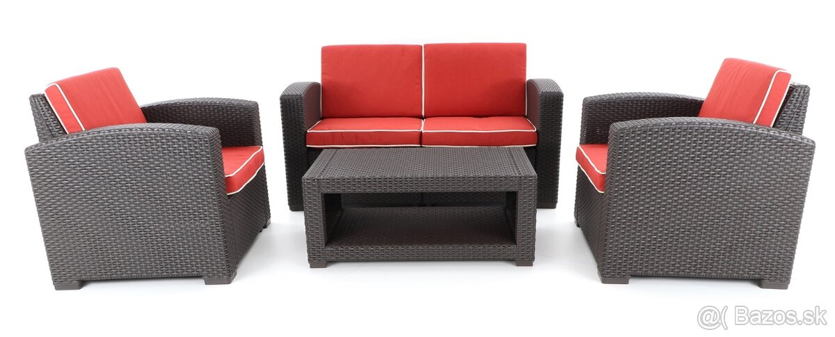 Záhradné sedenie VeGA DOMINGO RED DeLuxe