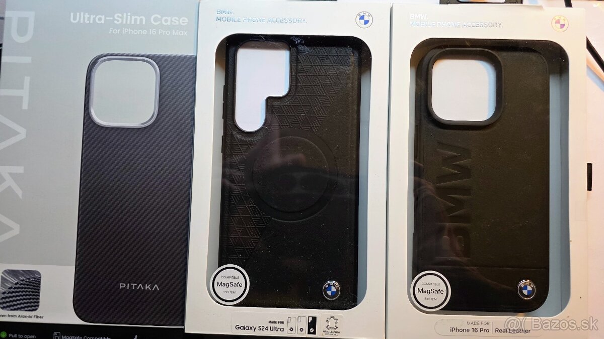 Predám kryty na Iphone 16Pro, 16Pro Max a S24 Ultra