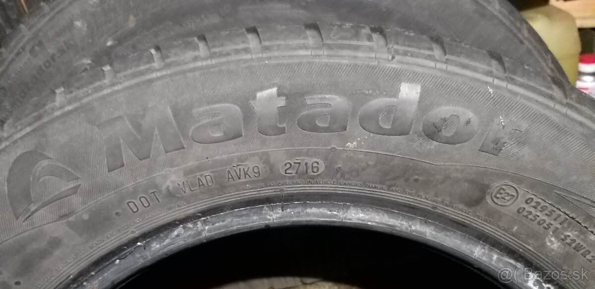 Letne pneumatiky Matador 185/65 R15