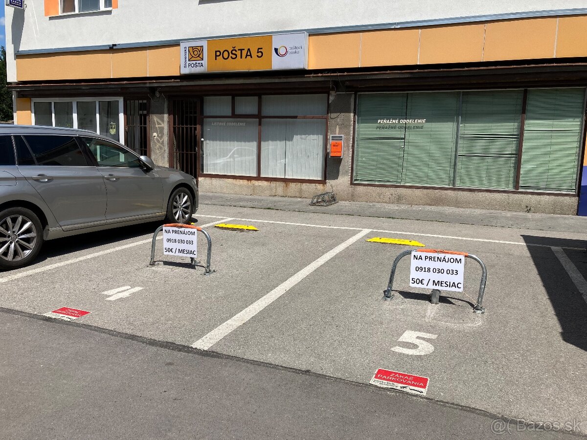 Parkovacie miesto na prenájom v Trenčíne