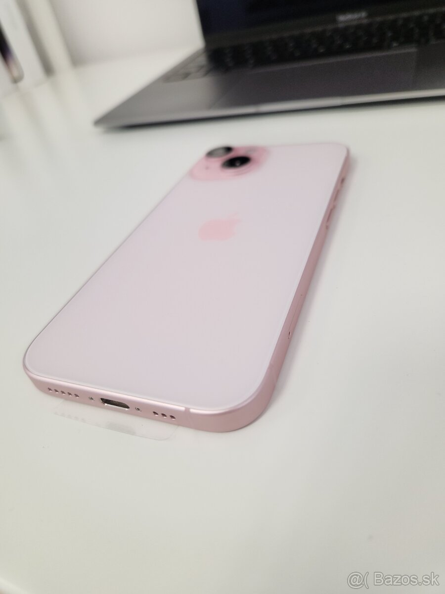 Apple iPhone 15 128GB Pink - ako nový