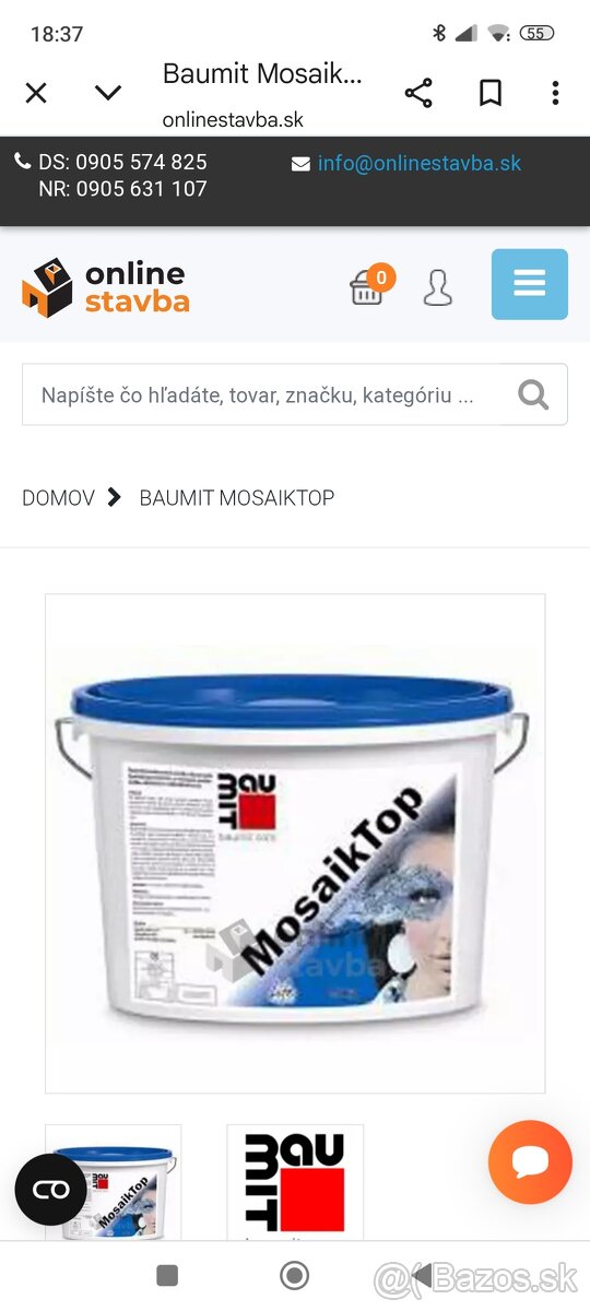 Predaj dekoratívnej marmolitu