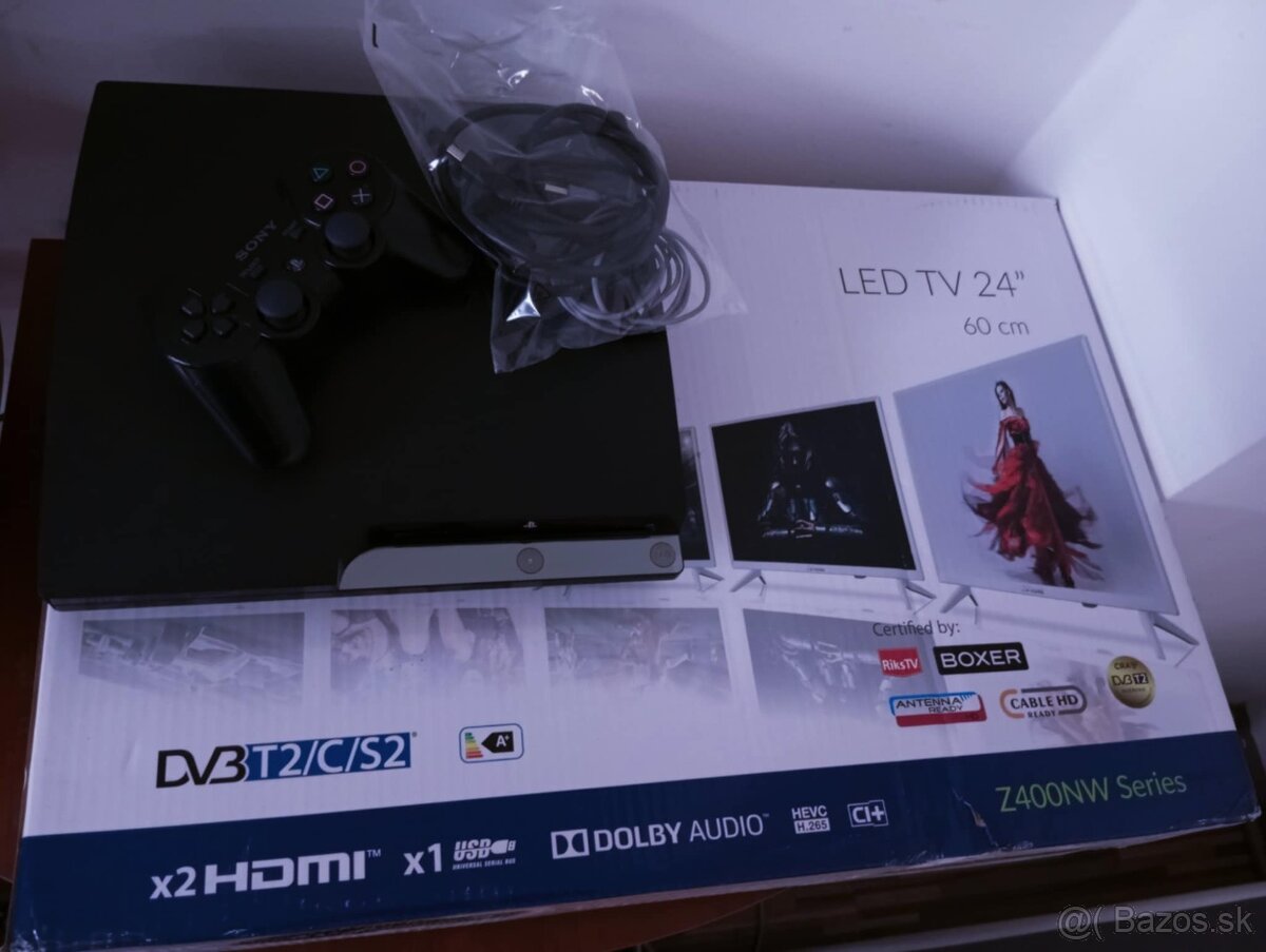 Playstation 3 SLIM 320GB HRY + LED Full HD TV STRONG