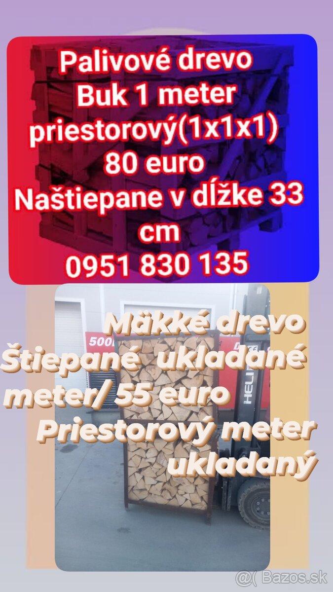 Palivové drevo celoročne, najlacnejšie v Martine