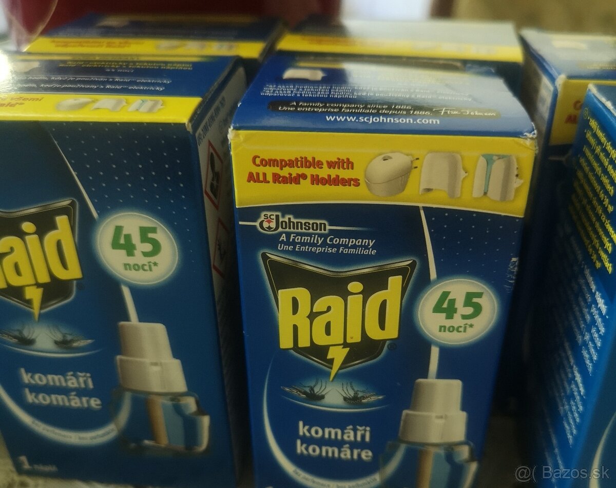 Raid proti komárom náplň 45dní
