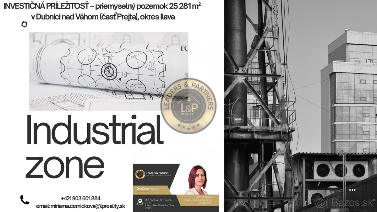 INVESTIČNÁ PRÍLEŽITOSŤ – priemyselný pozemok 25 281 m² v Dub