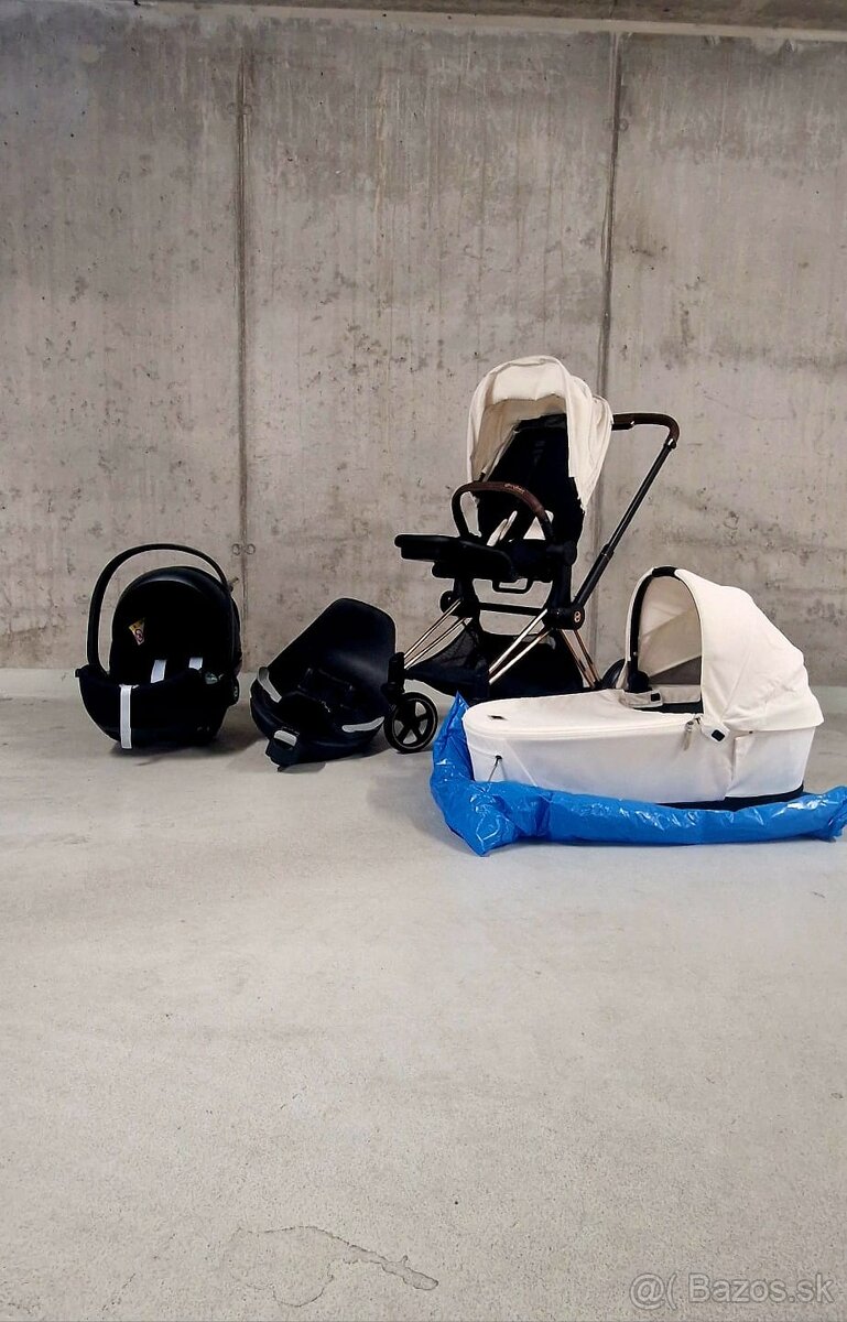 Cybex priam 3 v 1 off white