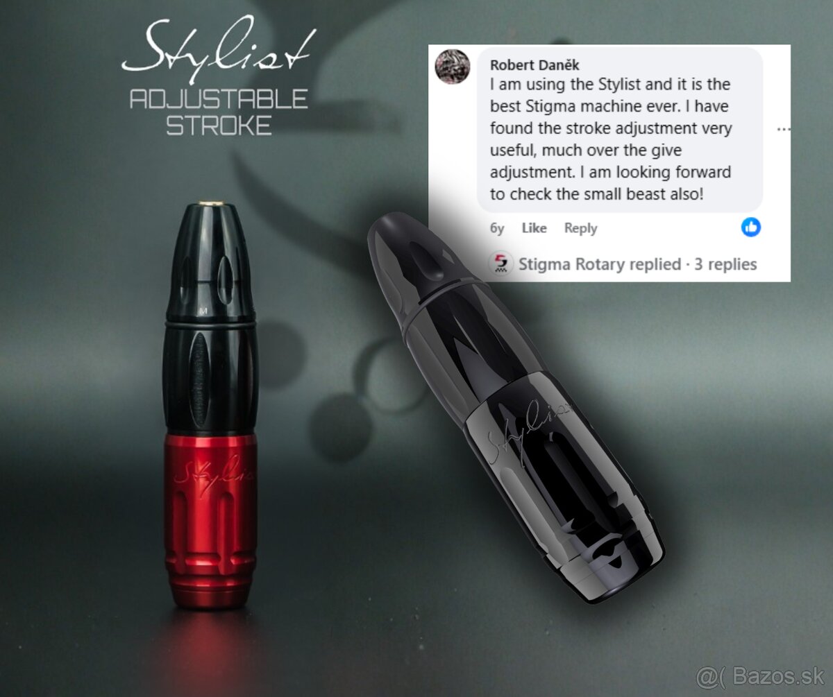 Stigma Stylist Pen tetovací strojček + Bronc RCA Battery
