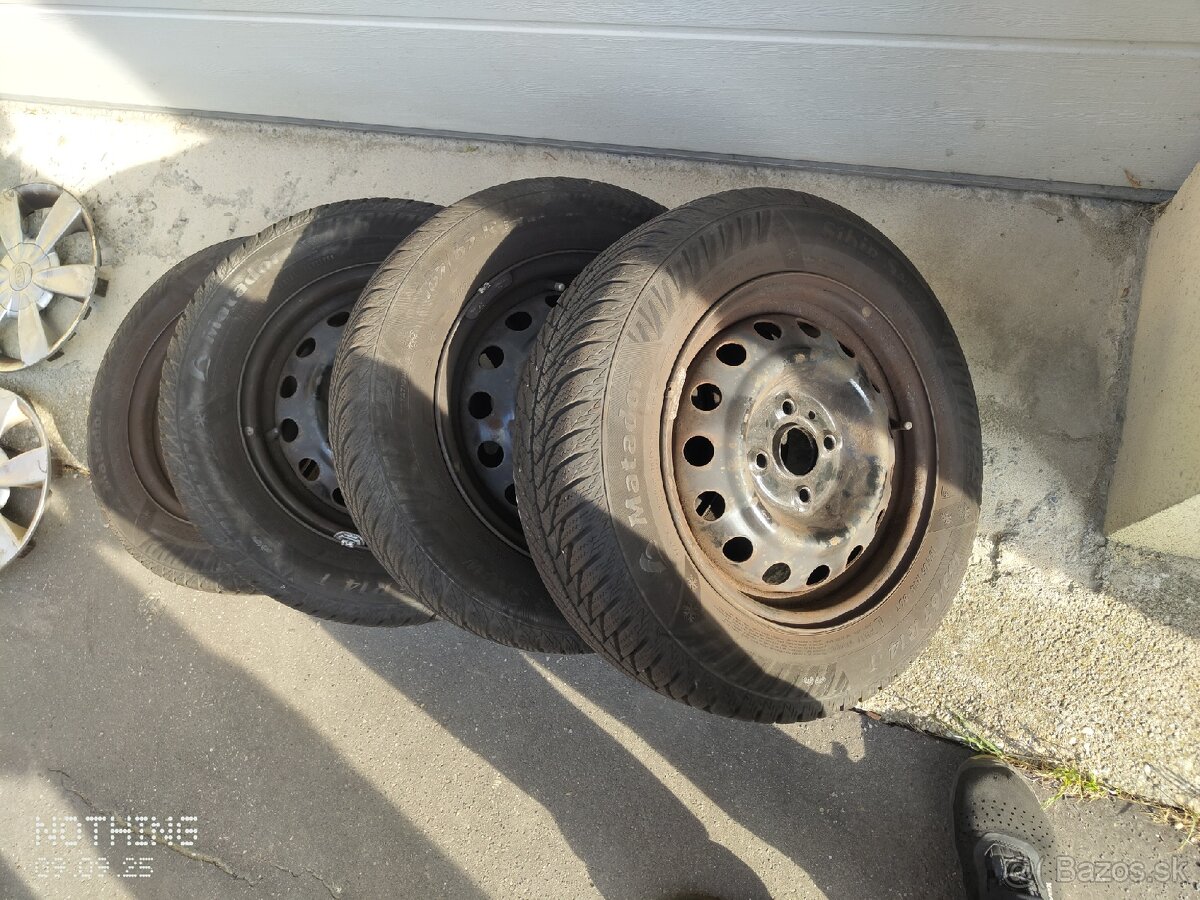 Zimná sada plechové disky Kia Rio / Hyundai Accent R14