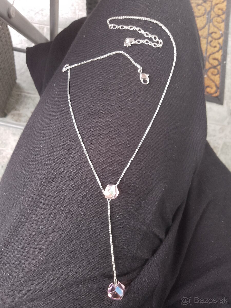 Autentický náhrdelník SWAROVSKI s meteoritmi