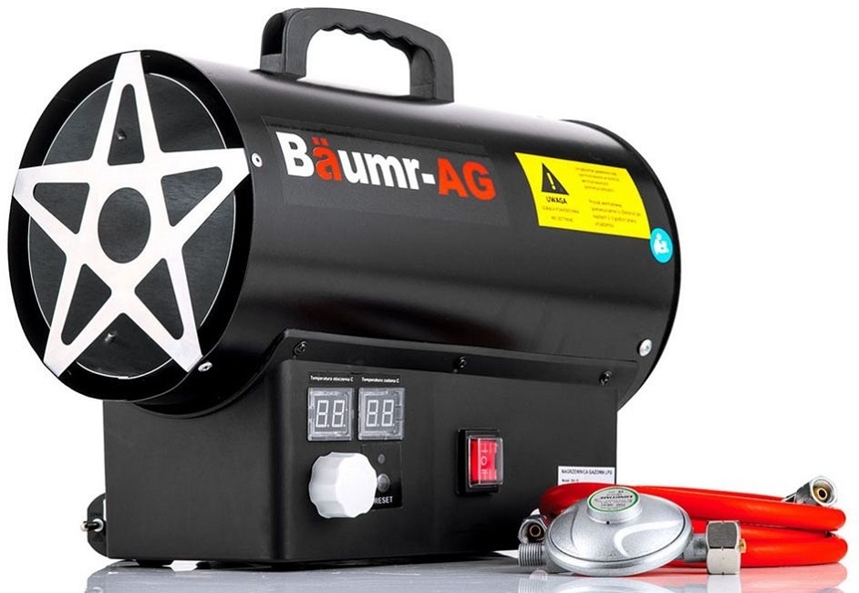 Plynový ohrievač 25kW s termostatom regulátorom a hadicou