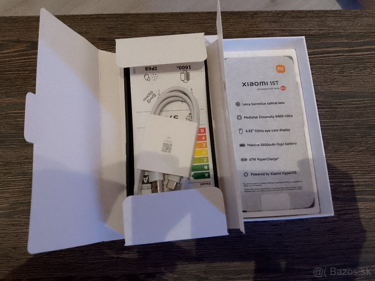 Nový Xiaomi 15T 12GB/256GB, černý