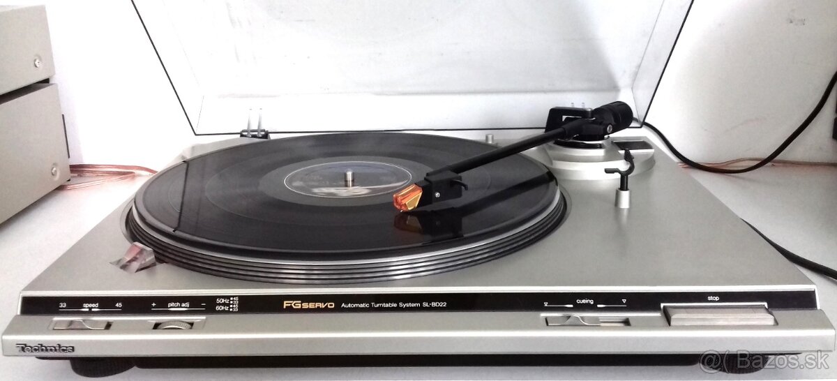 Gramofon TECHNICS SL-BD22, stroboskop, FG SERVO, Japan, AG05