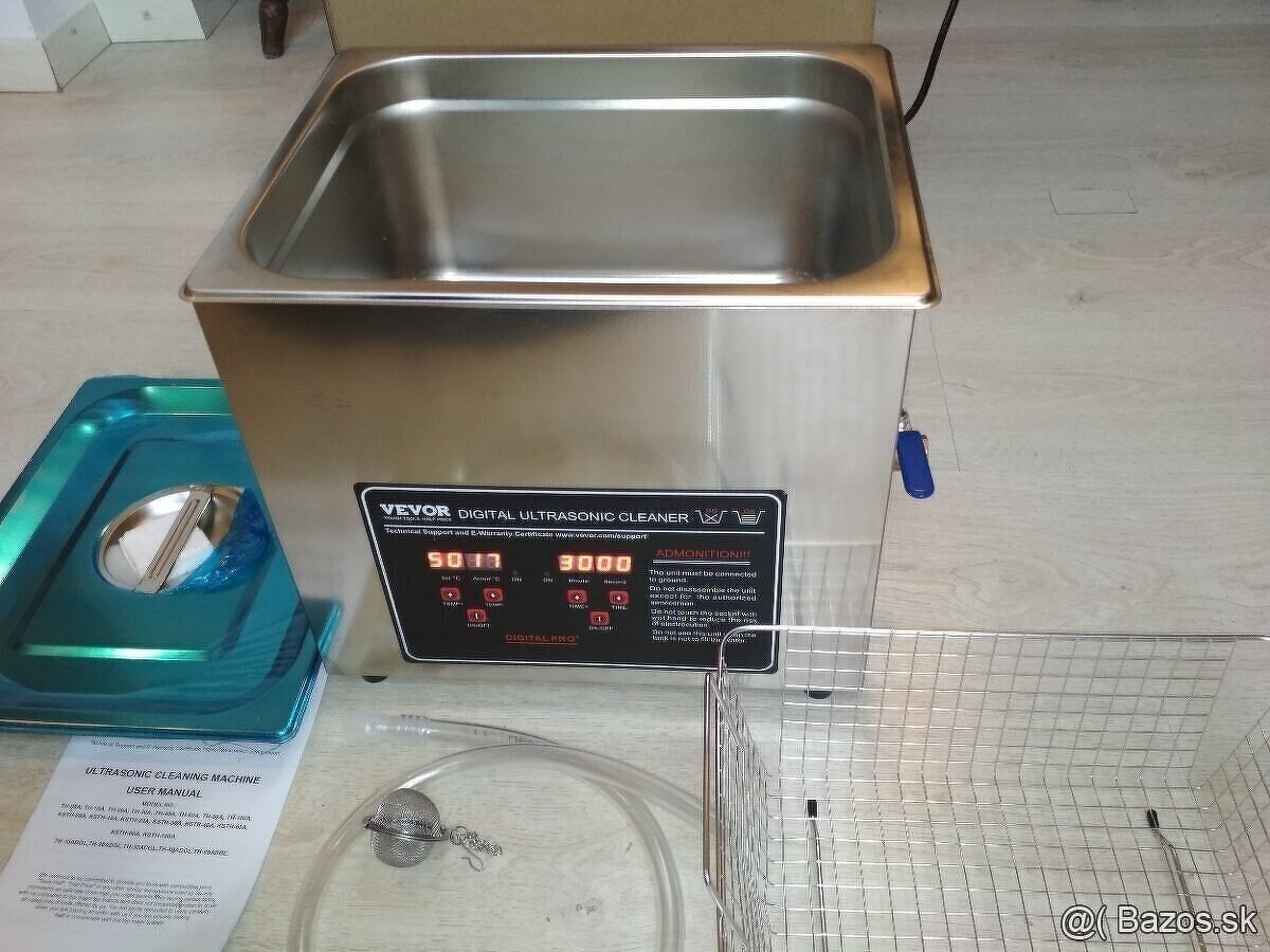 Ultrazvuková čistička s ohrevom 10L