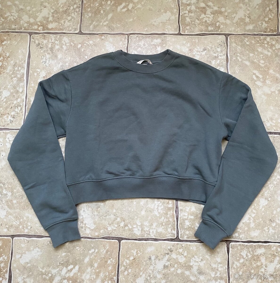 Crop zelená mikina H&M