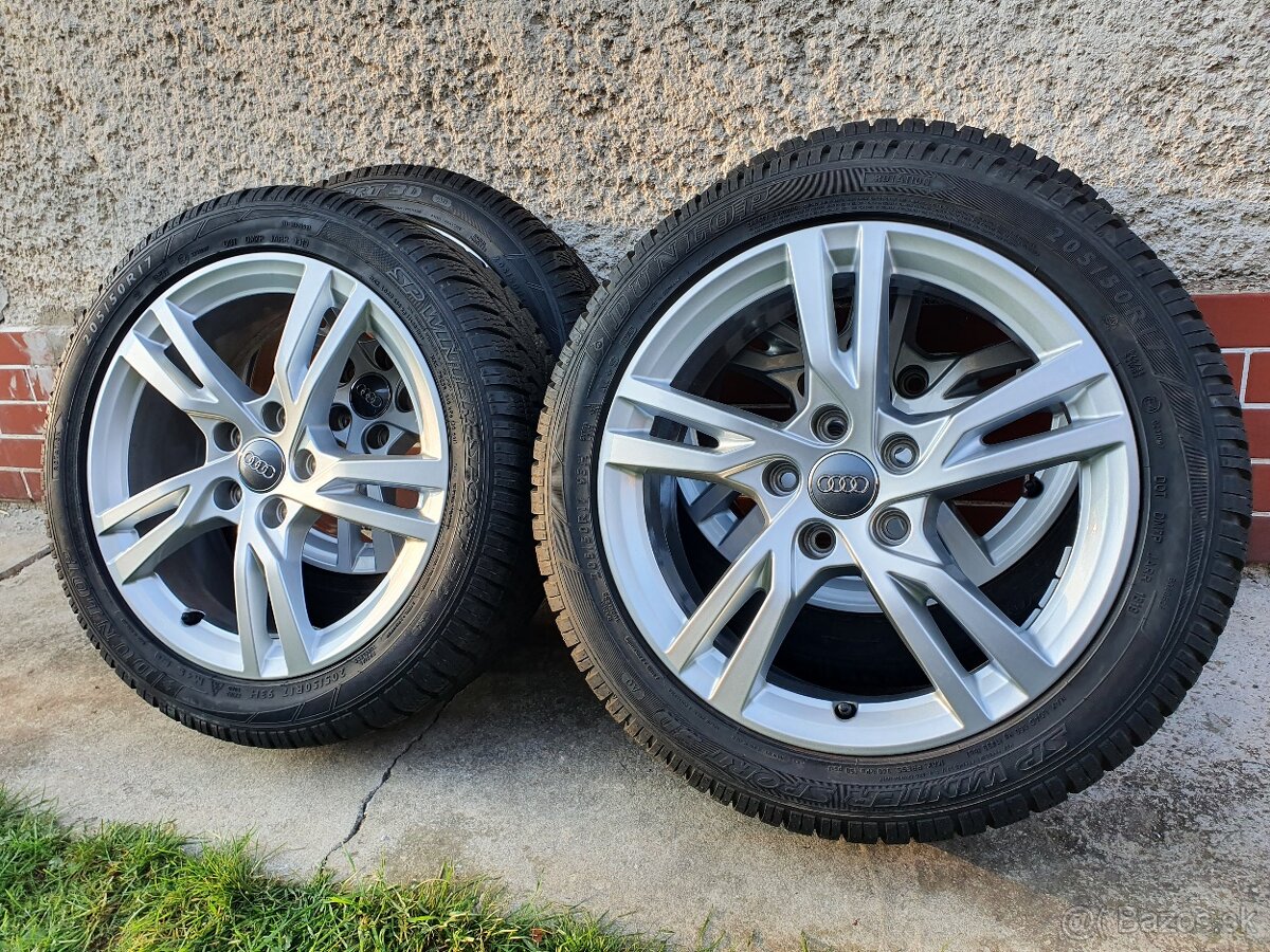 R17 Zimná sada 5x112 s pneu. Dunlop pre Audi/VW/Škoda/Seat