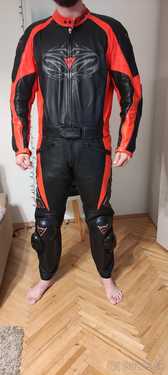 Dainese Pánska Moto Kombinéza 100% Koža 2 Diely veľ. 54