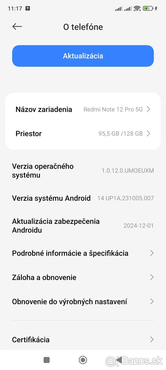 Na predaj xiaomi redmi note 12 pro 5 g