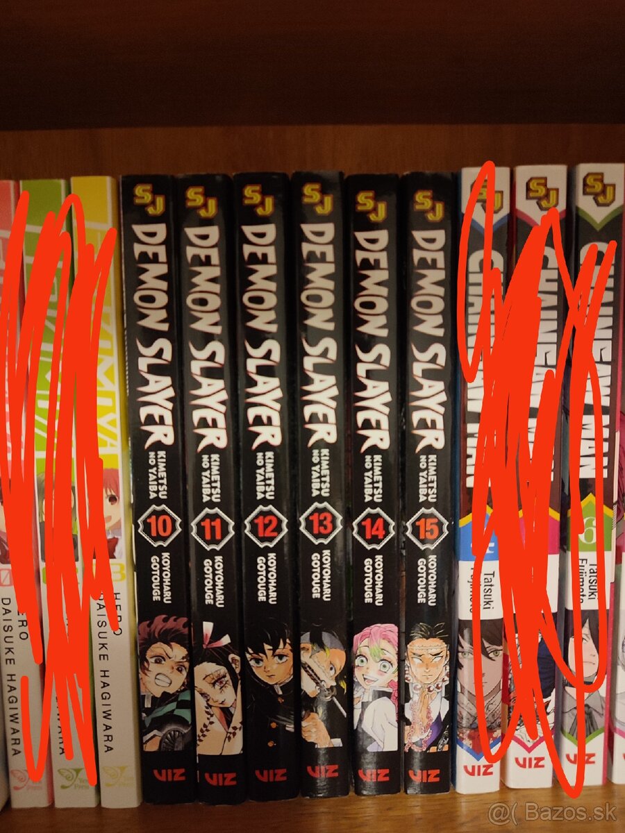 Manga demon slayer 10-15 po anglicky