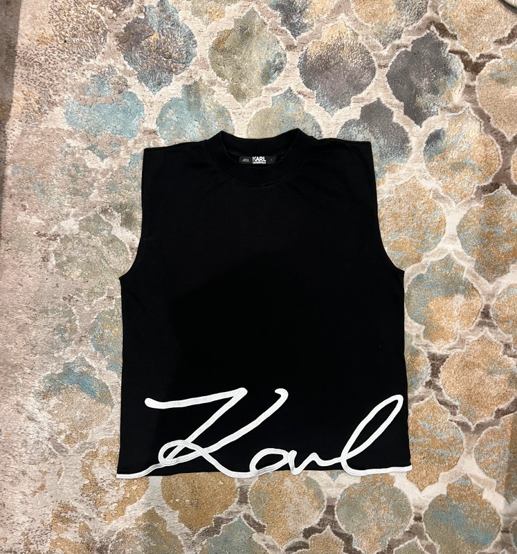Karl Lagerfeld cierne tricko