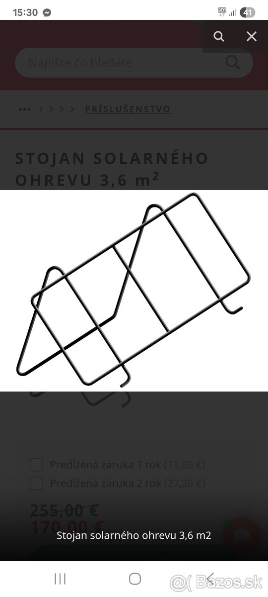 Stojan solárneho panelu 3,6m mountfield