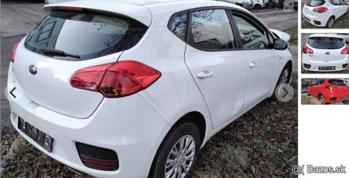 KIA CEED 2015 1.4 CRDI predám PIATE DVERE, ZADNÝ NÁRAZNÍK, T